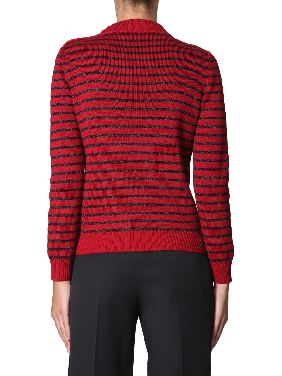 SAINT LAURENT Regular Fit Crew Neck Sweater for Women