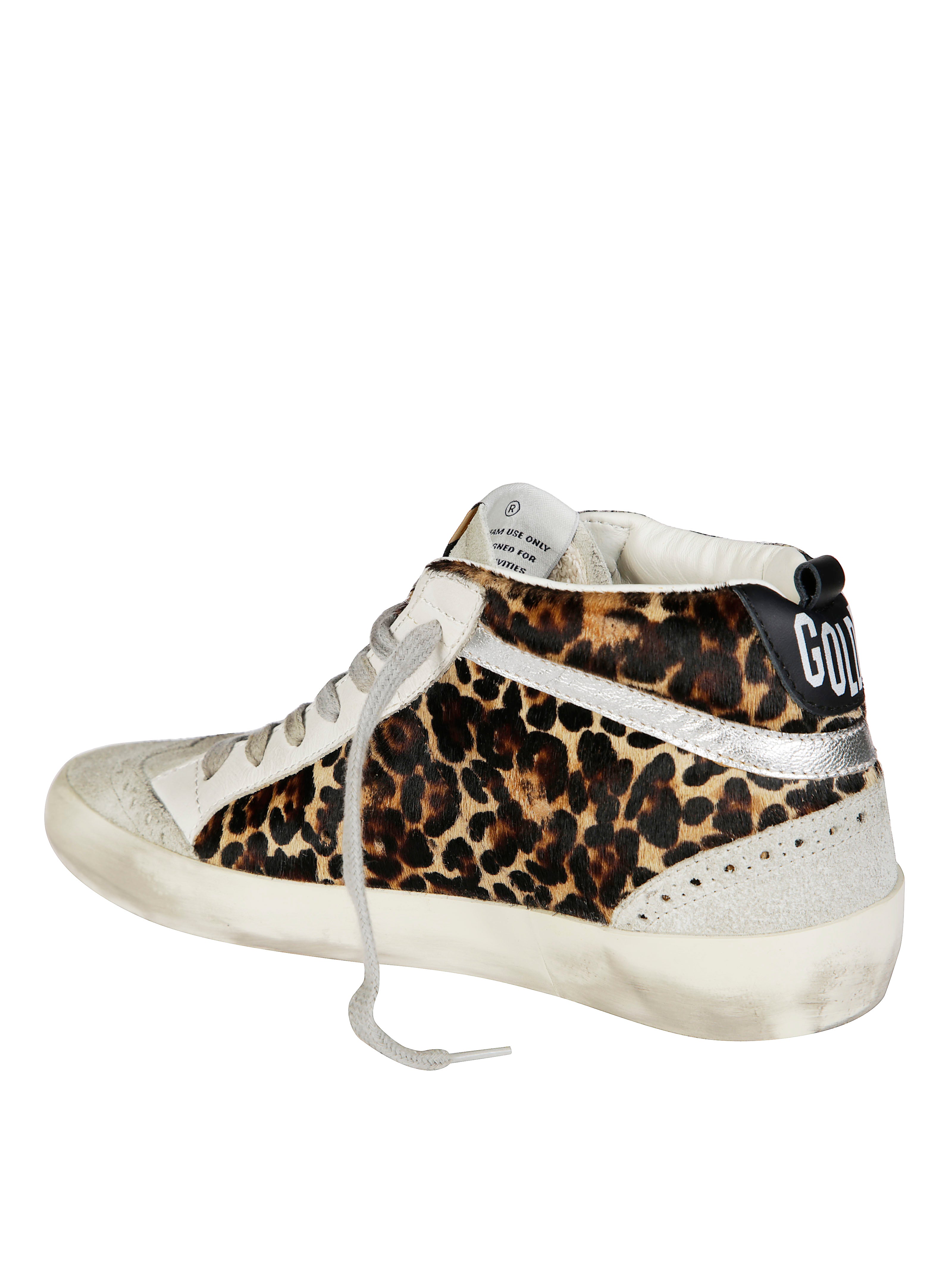 GOLDEN GOOSE High-Top Sneaker with Leopard Print for Men