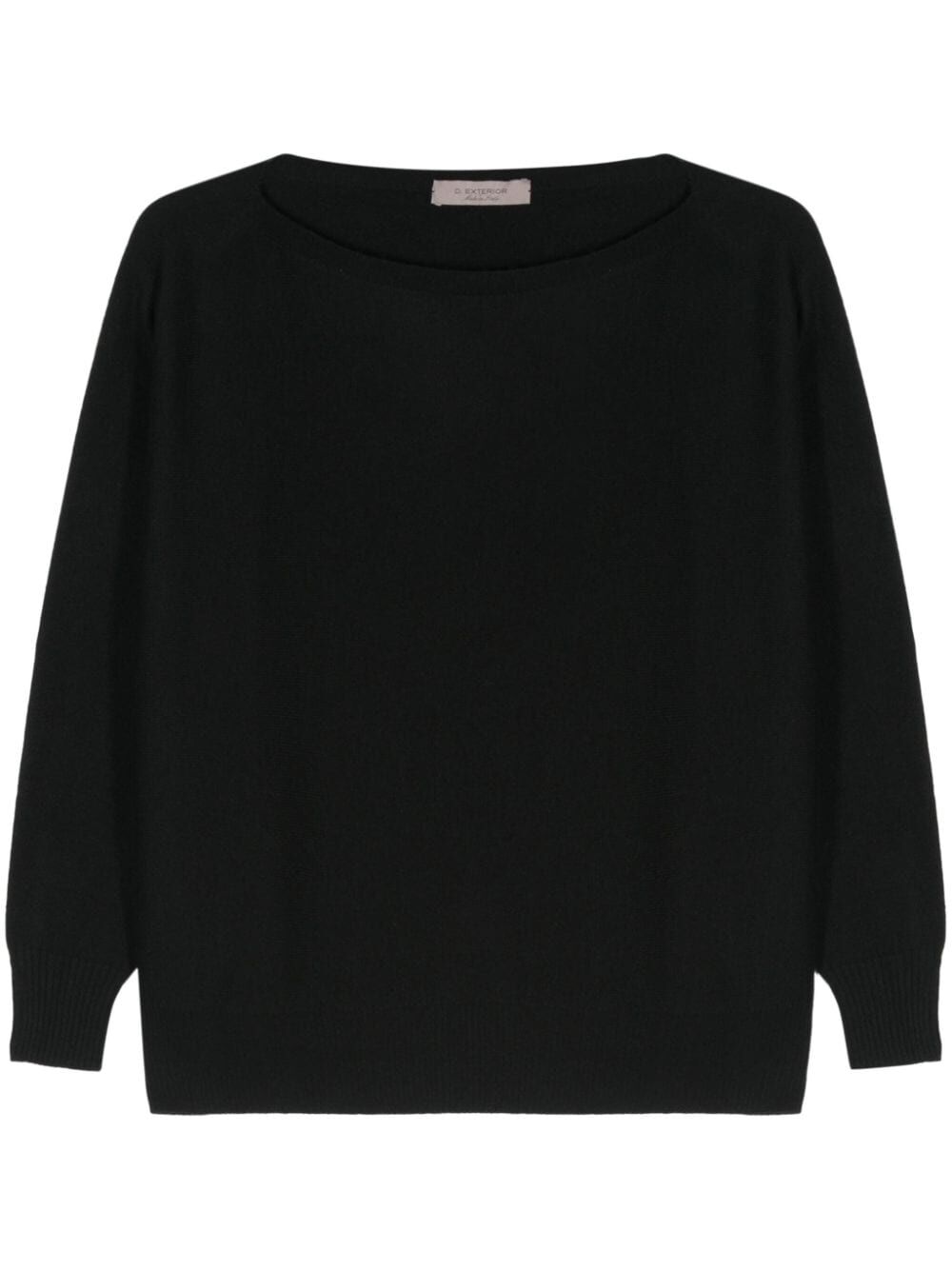 D.EXTERIOR Cozy and Stylish Knitwear - Long Raglan Sleeve Boat Neck