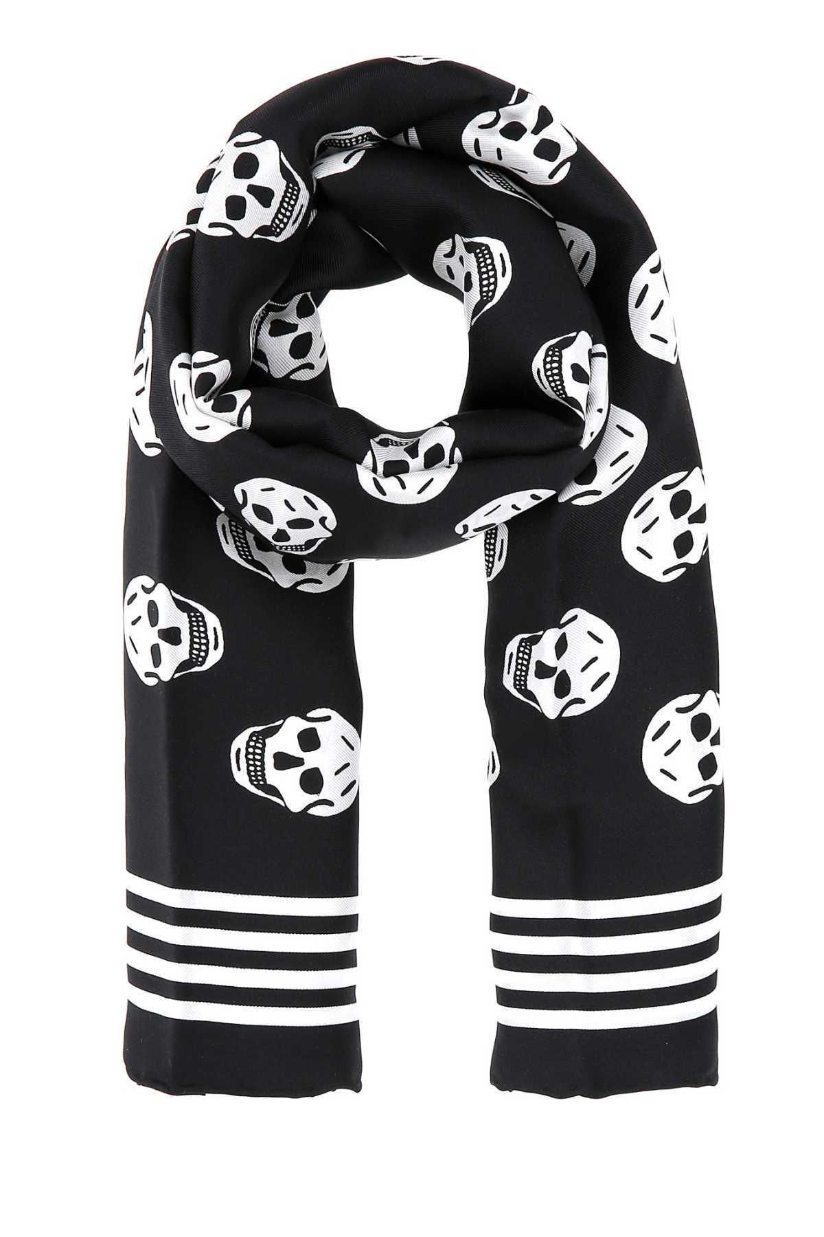 ALEXANDER MCQUEEN Printed Silk Foulard - Women's Accessory for FW25