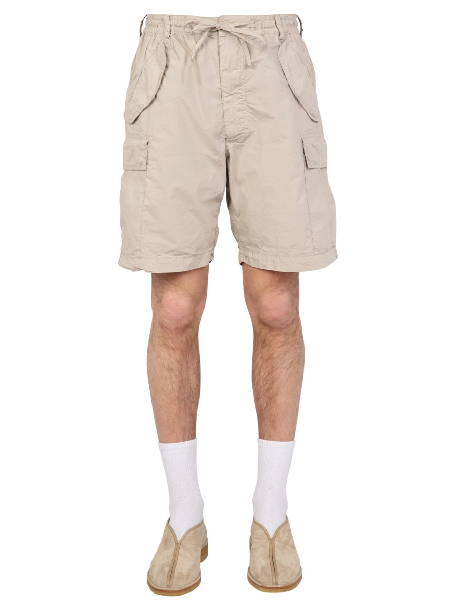 EAST HARBOUR SURPLUS Men's Bermuda Shorts with Elastic Drawstring Waistband