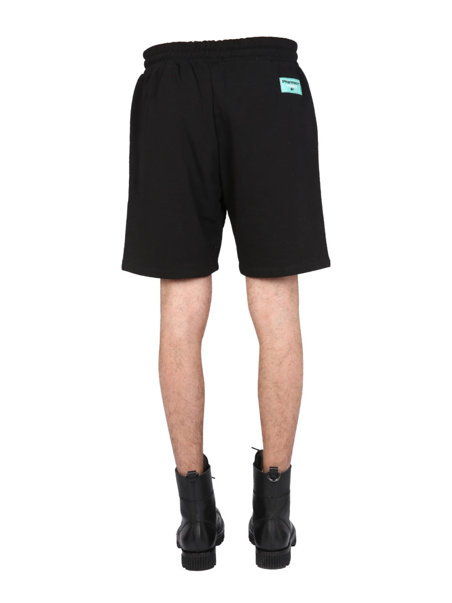 PHARMACY INDUSTRY Men's Logo Print Bermuda Shorts