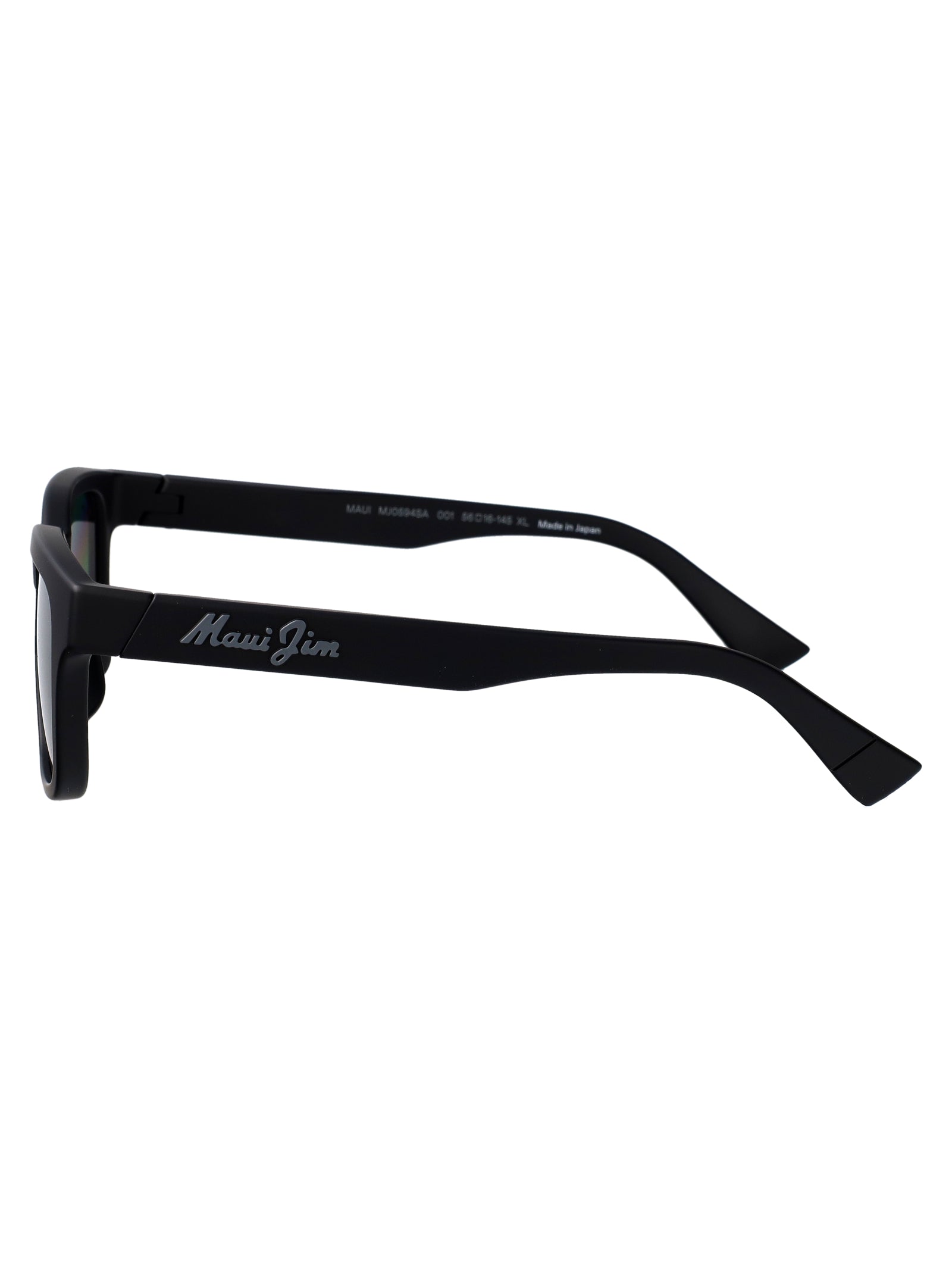 MAUI JIM Matte Black Plastic Sunglasses for Men - Fall/Winter 2025