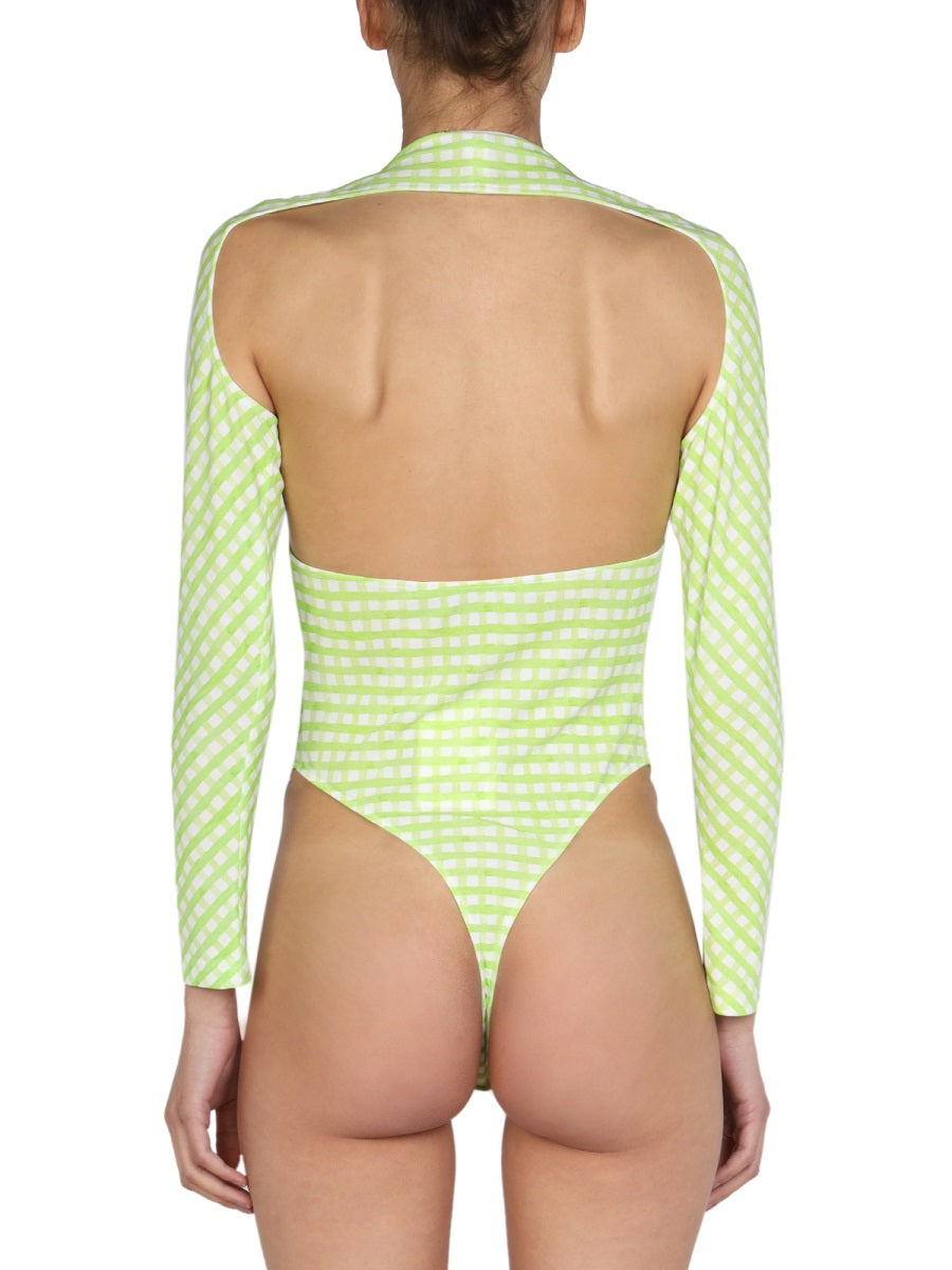 JACQUEMUS Knot Bodysuit with American Neckline