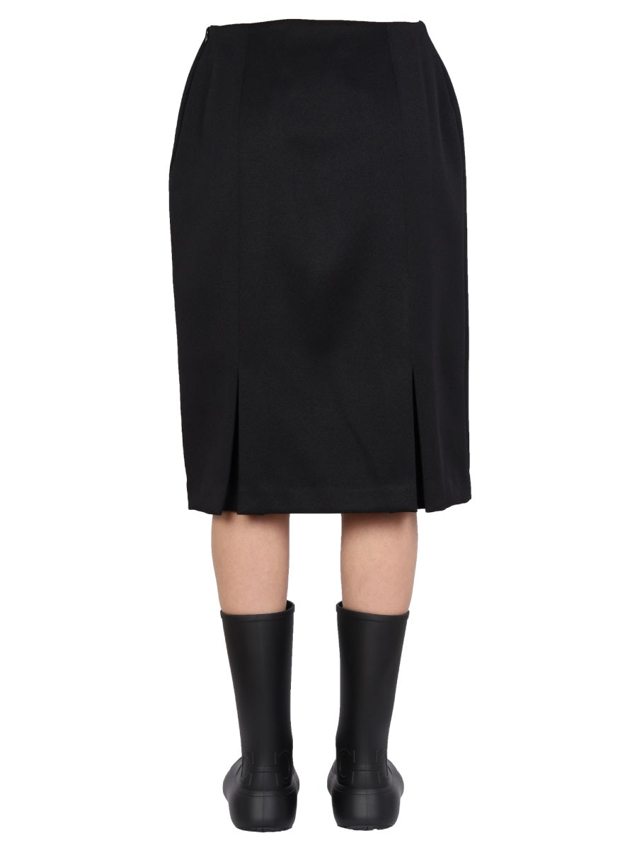 RAF SIMONS Chic Straight Cut Mini Skirt