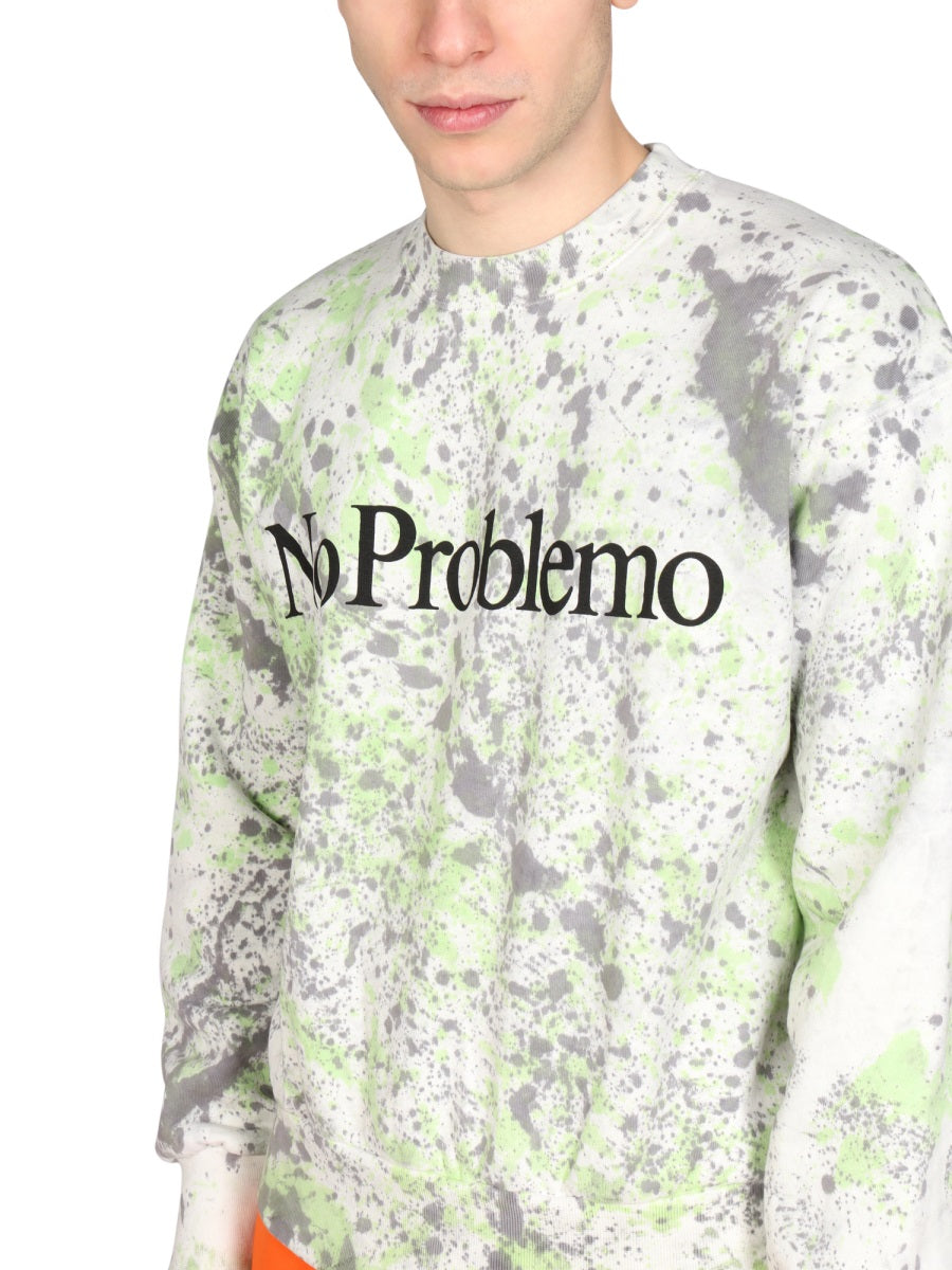 ARIES Printed Crew Neck Sweatshirt