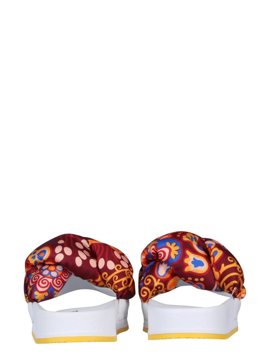 LA DOUBLEJ Braid Slide Sandals