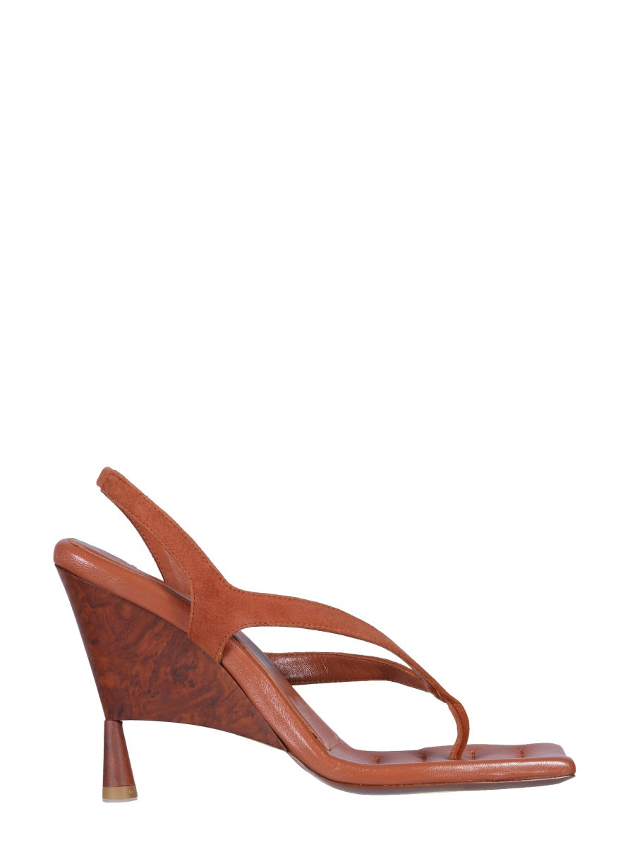 GIA BORGHINI Rosie 12 Footbed Wedge Sandals