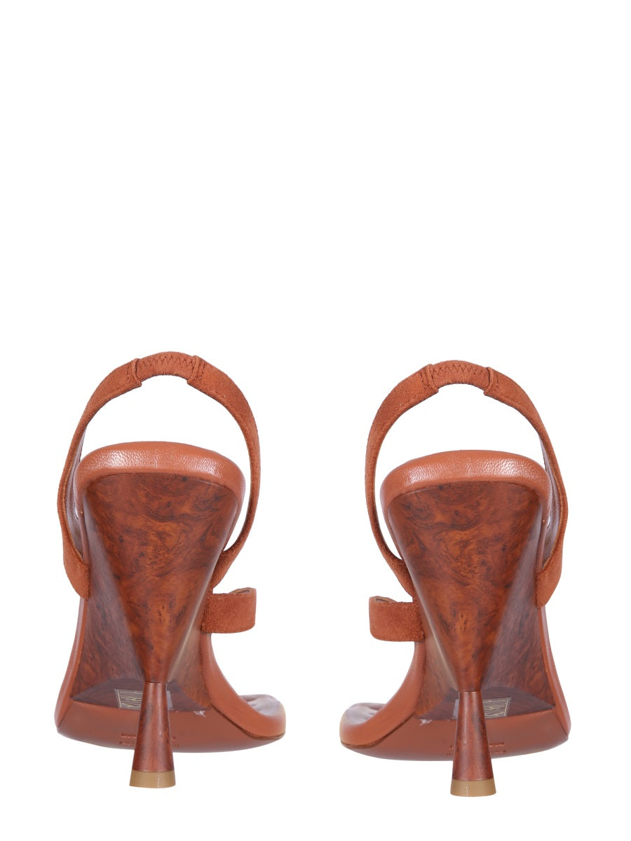 GIA BORGHINI Rosie 12 Footbed Wedge Sandals