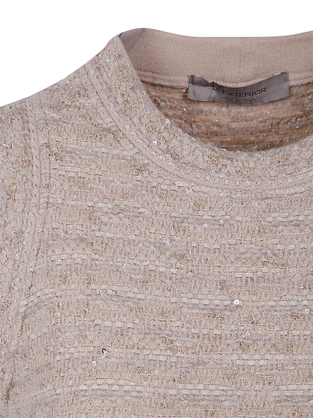 D.EXTERIOR Pattern Crystal Sleeveless Mini Dress