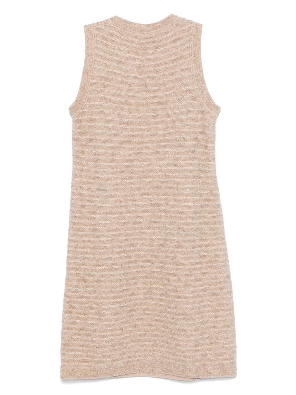 D.EXTERIOR Pattern Crystal Sleeveless Mini Dress