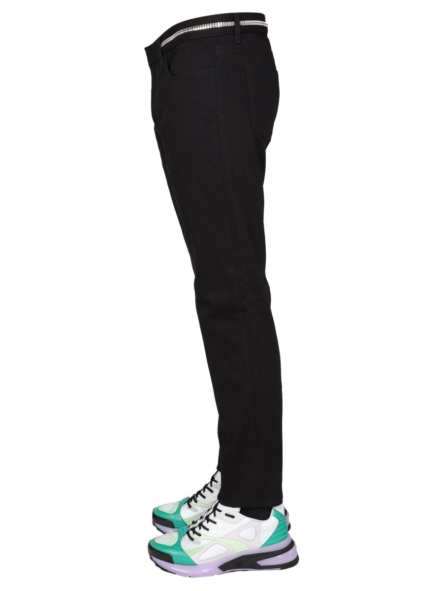 GIVENCHY Slim Fit Jeans with Metallic Details