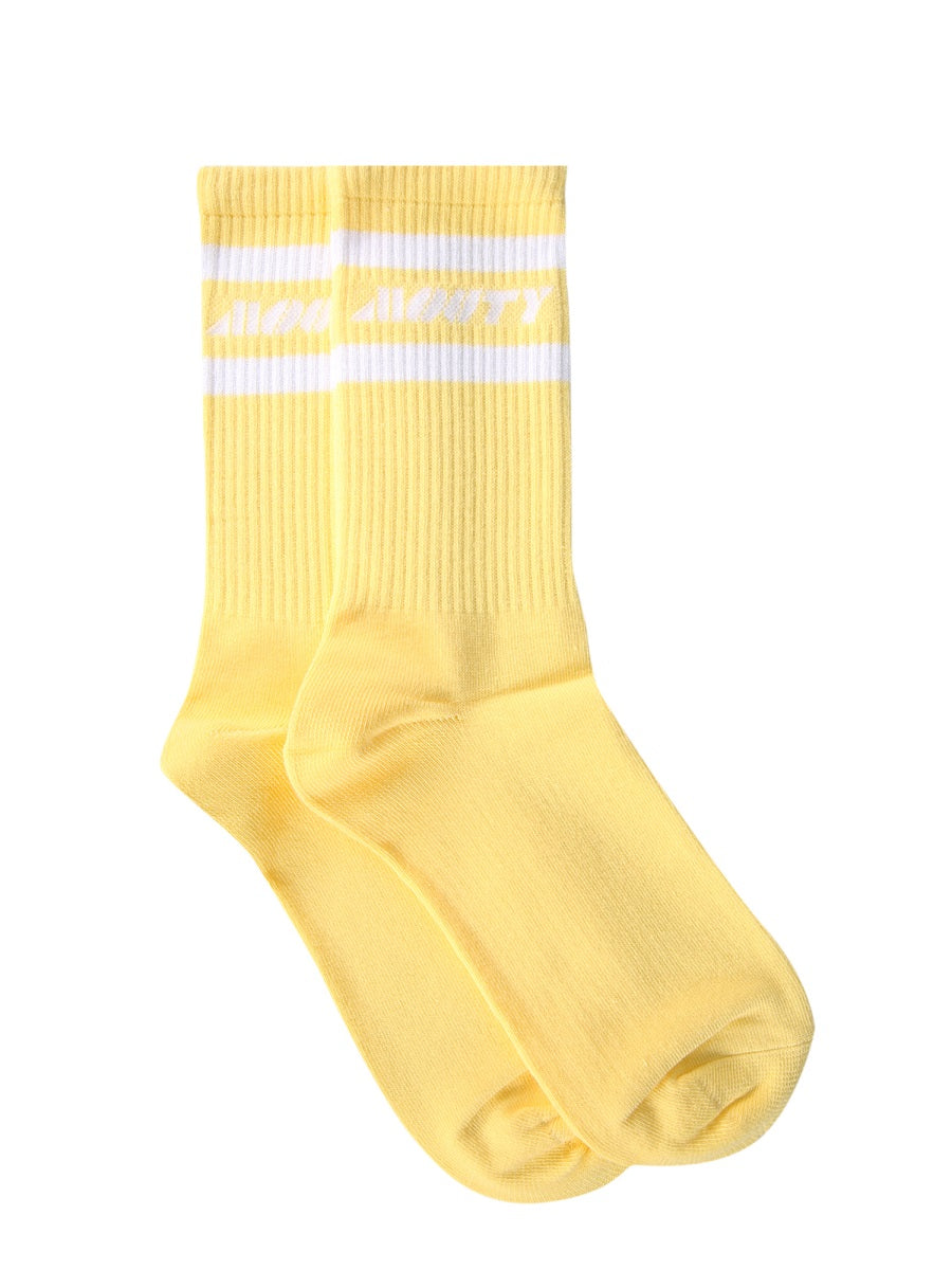 MOUTY Medium Leg Logo Socks