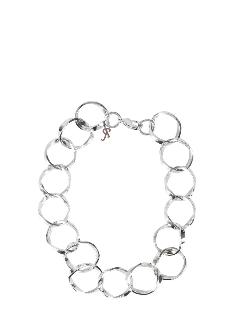 RAF SIMONS Linked Rings Necklace
