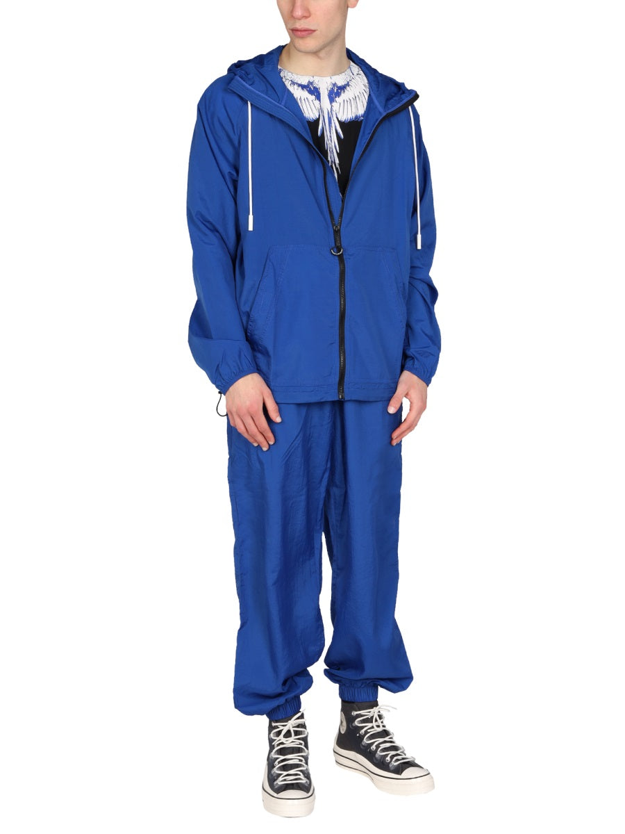 MARCELO BURLON COUNTY OF MILAN Cross Print Windbreaker Jacket