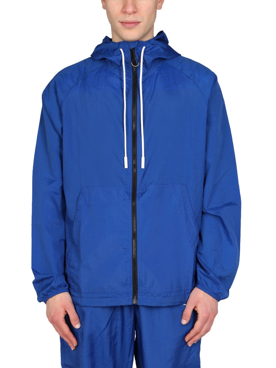 MARCELO BURLON COUNTY OF MILAN Cross Print Windbreaker Jacket