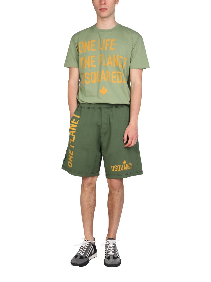 DSQUARED One Life One Planet Mini Bermuda Shorts