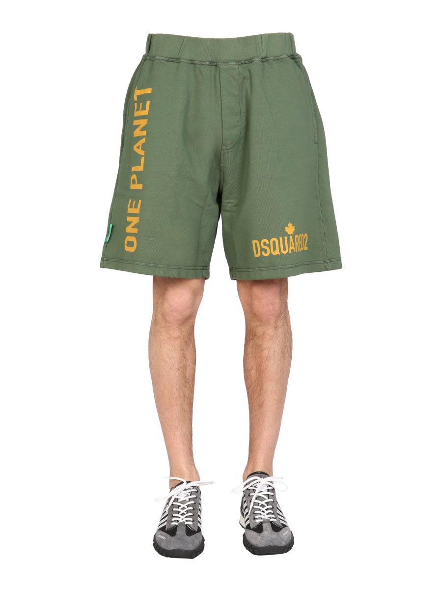 DSQUARED One Life One Planet Mini Bermuda Shorts
