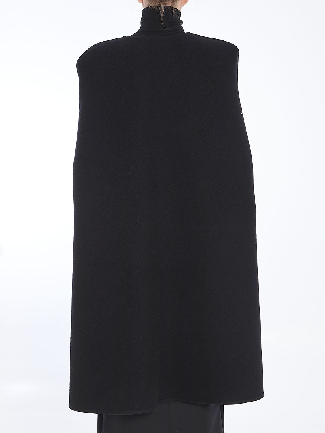 VALENTINO GARAVANI Structured Wool and Cashmere Cape - Size 40