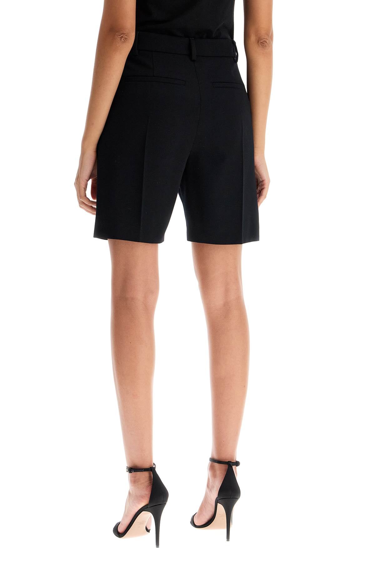 VALENTINO Wool Bermuda Mini Shorts