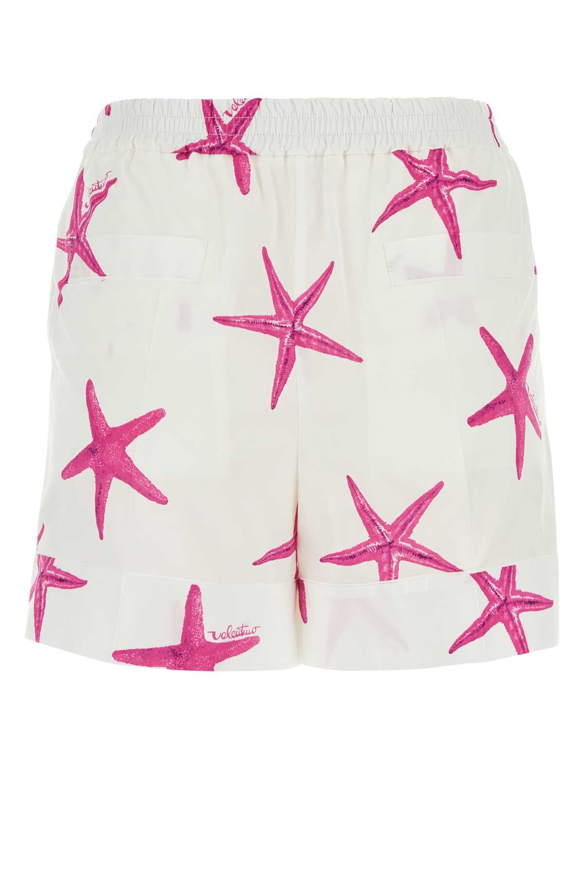 VALENTINO GARAVANI Printed Poplin Escape Shorts