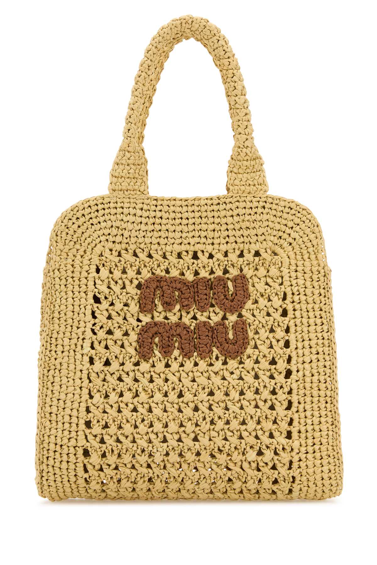 MIU MIU Raffia Shopping Handbag