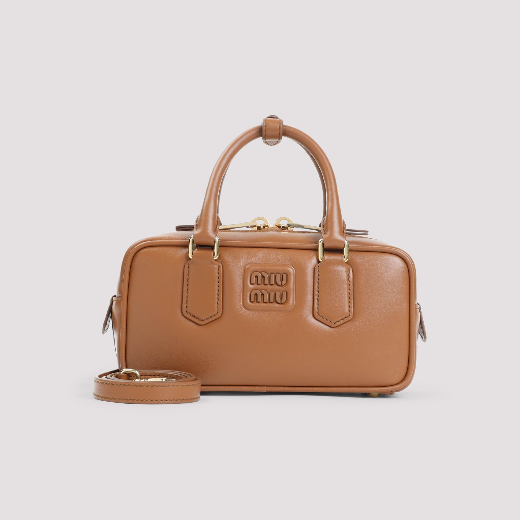 MIU MIU Leather Top-Handle Handbag