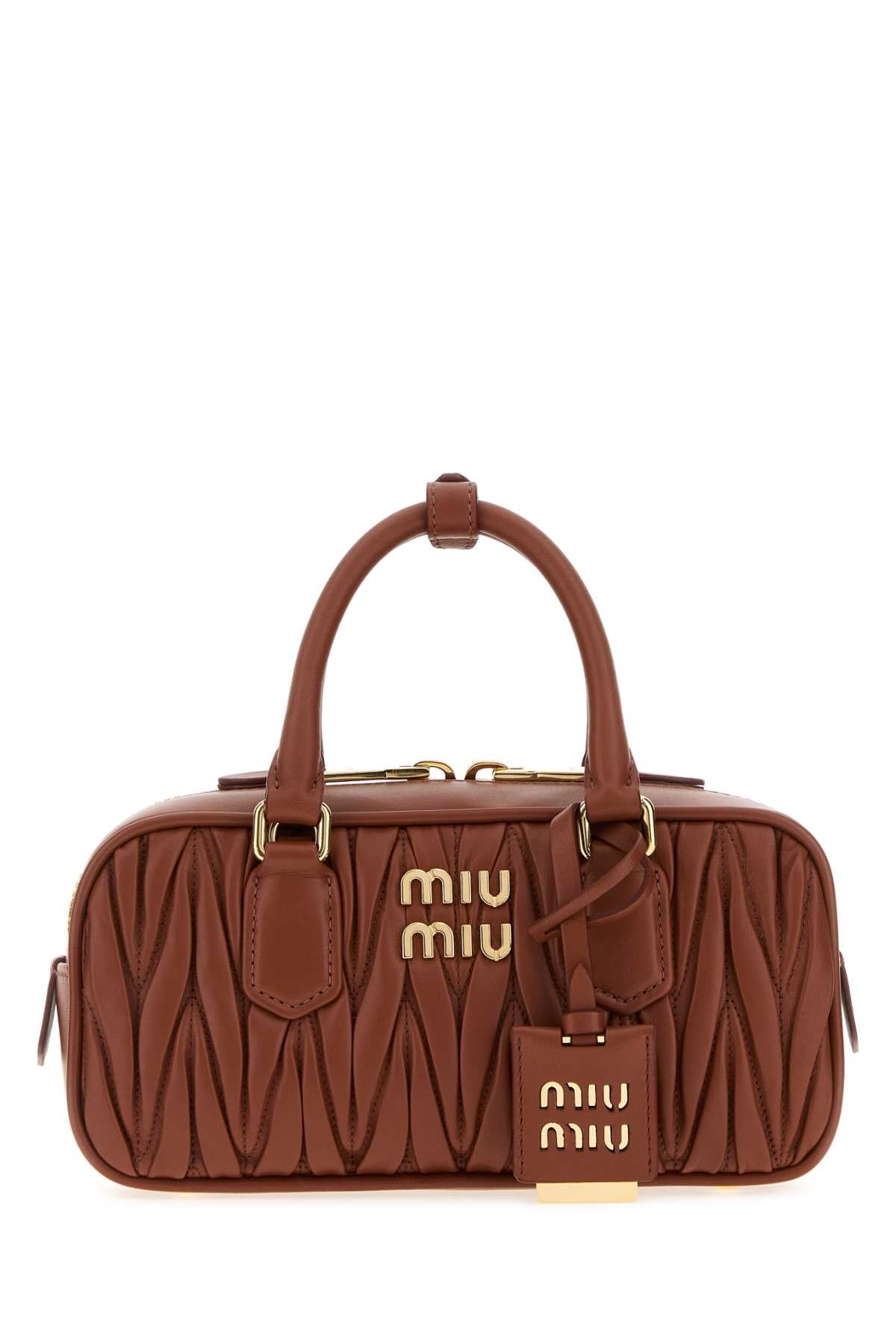 MIU MIU Matelassé Leather Handbag - Mini Elegance
