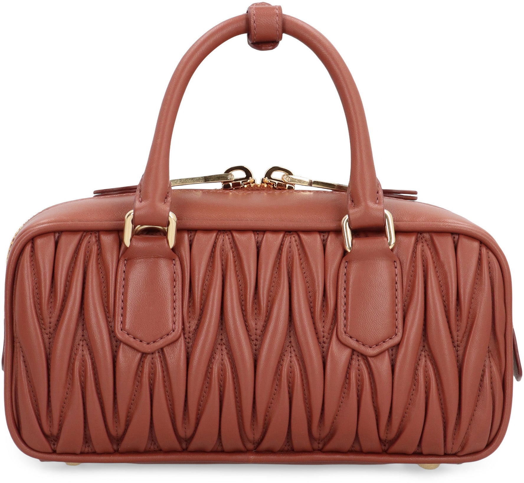 MIU MIU Matelassé Leather Handbag - Mini Elegance