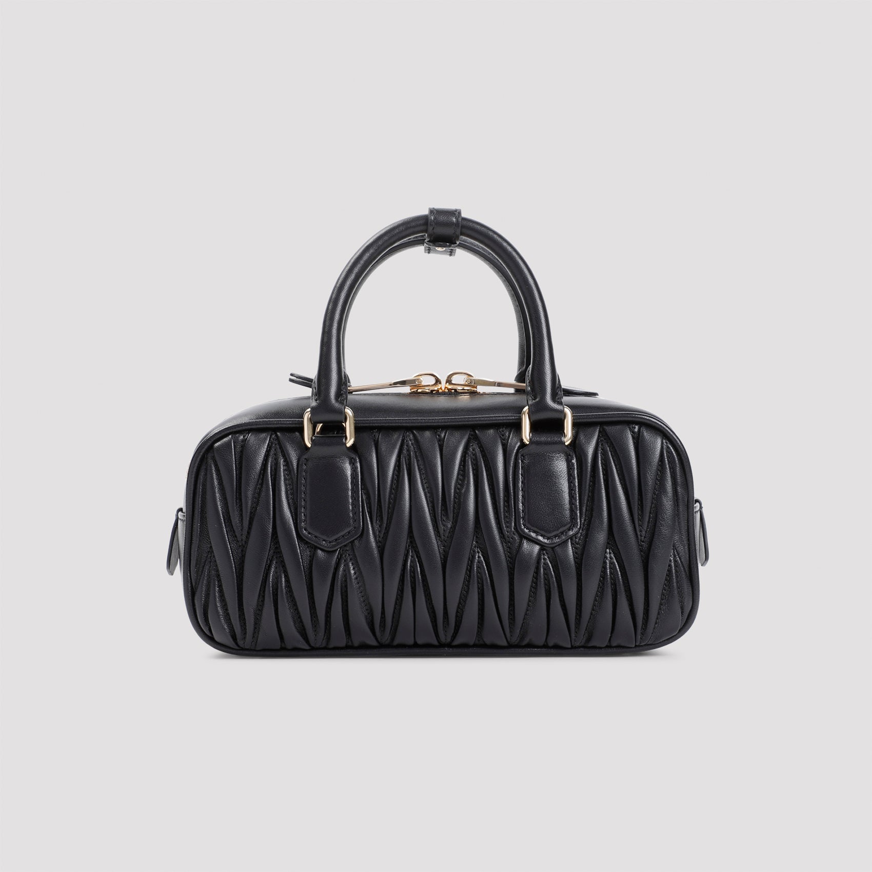 MIU MIU Matelassé Leather Handbag - Women's Mini Edition