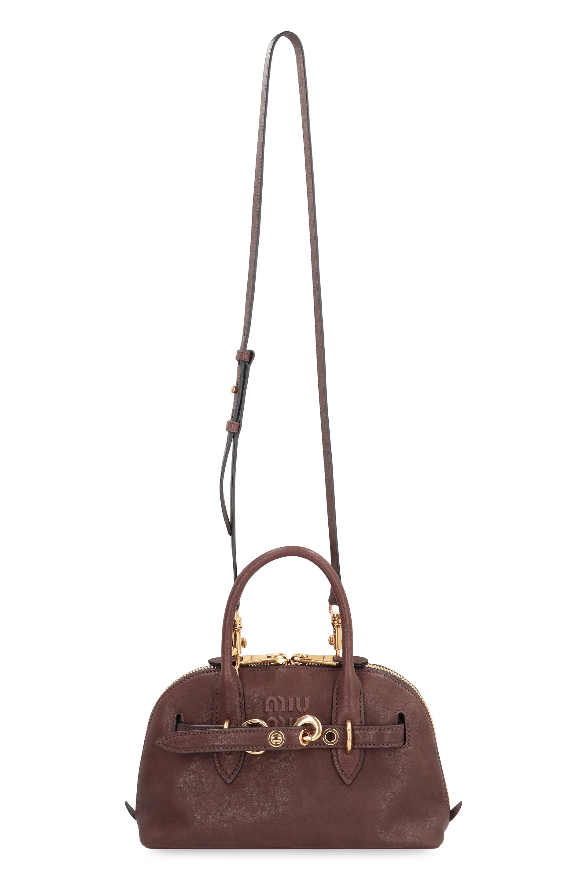 MIU MIU Luxurious Aventure Mini Tote Handbag in Leather