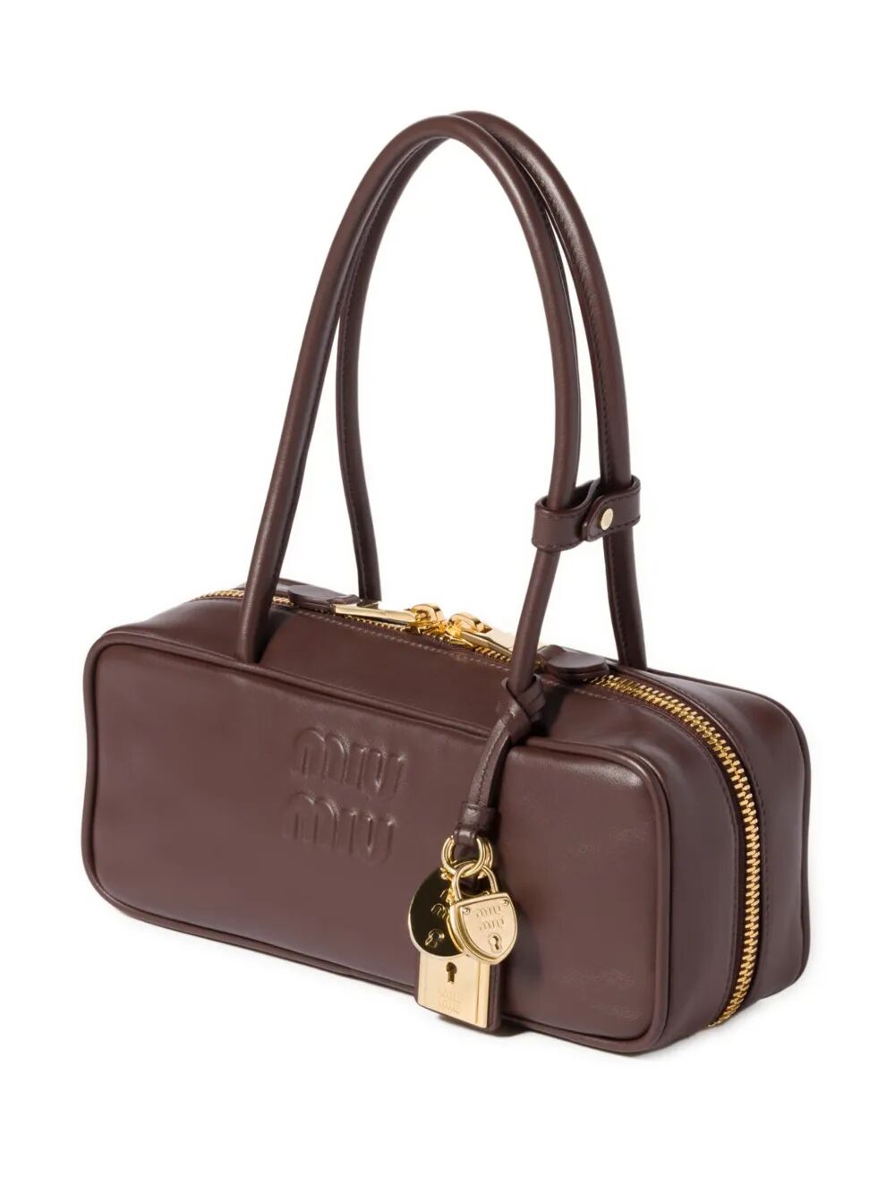MIU MIU Mini Leather Handbag - W 28 x H 11.5 x D 8 cm