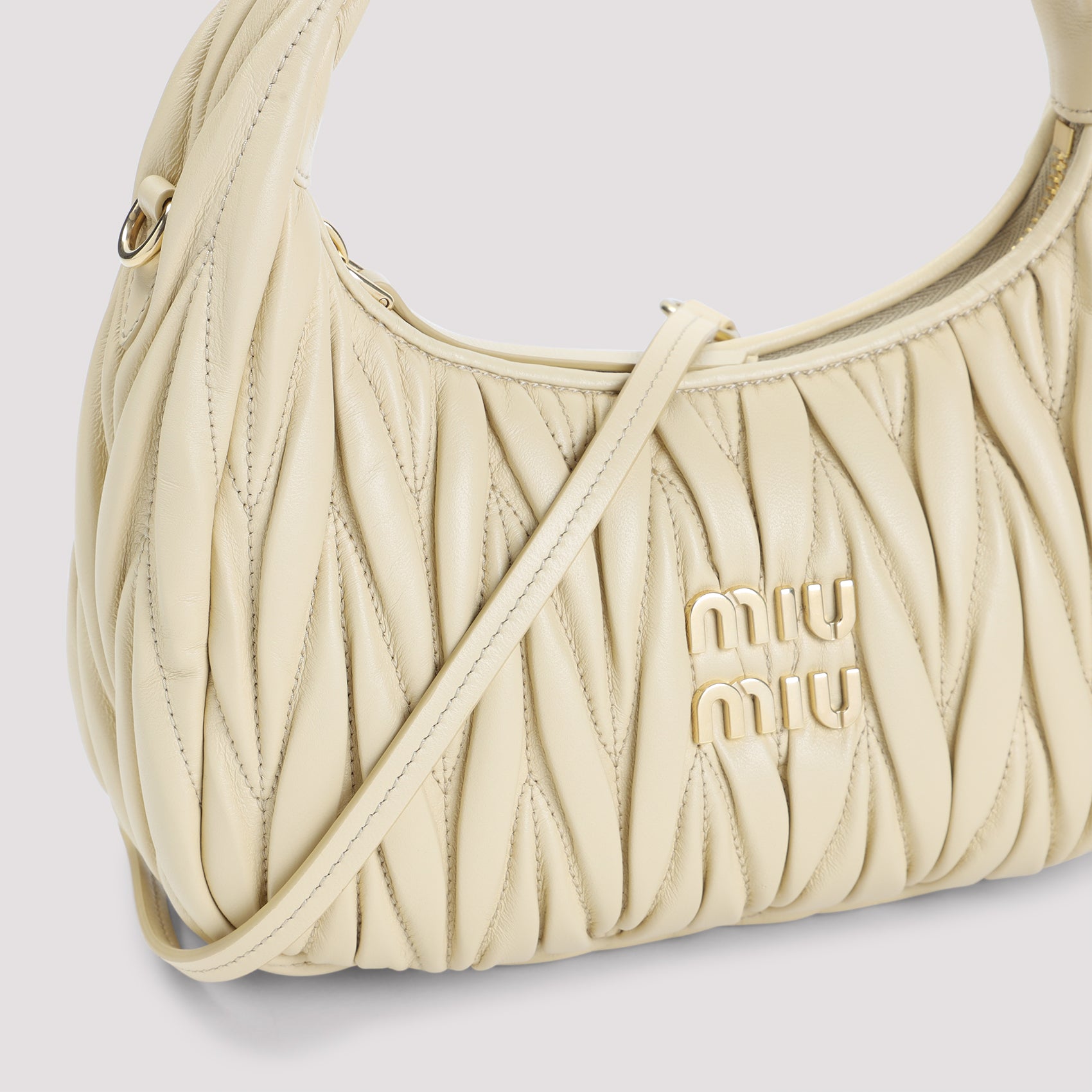 MIU MIU Luxe Nappa Leather Wander Handbag