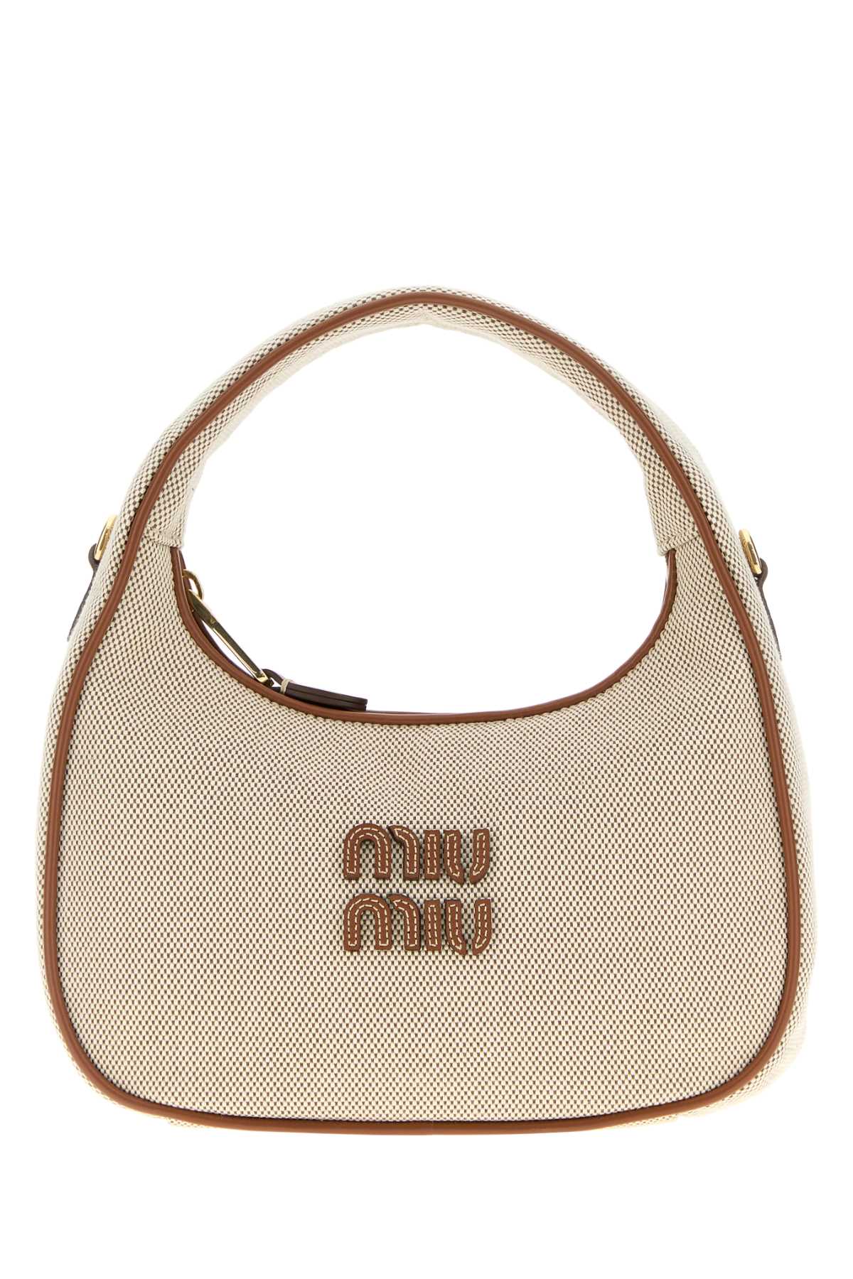 MIU MIU Two-Tone Canvas Handbag
