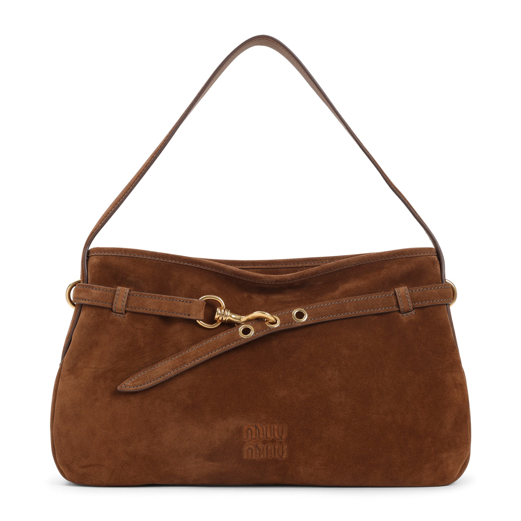 MIU MIU Elegant Leather Handbag - 41cm x 25cm x 8cm