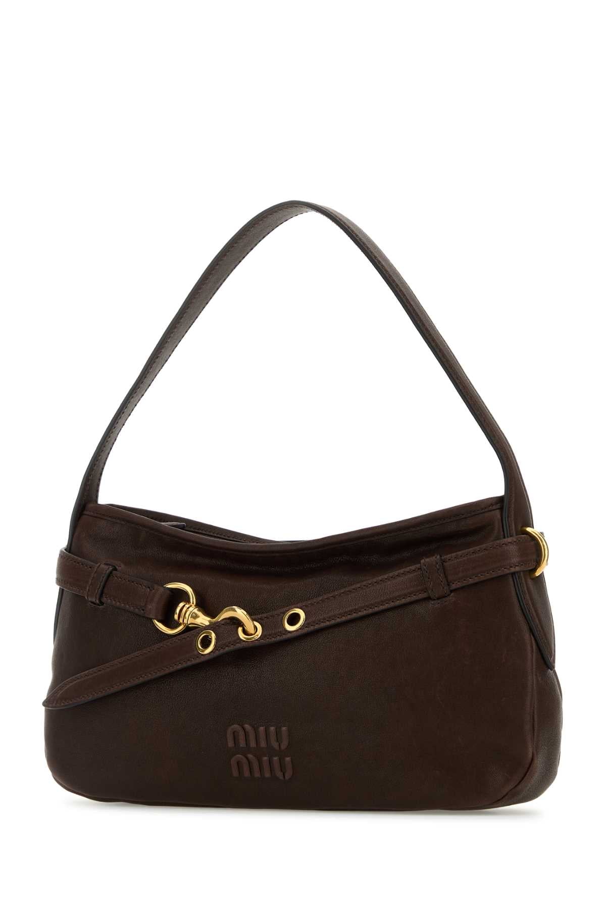 MIU MIU Nappa Leather Avenue Shoulder Handbag