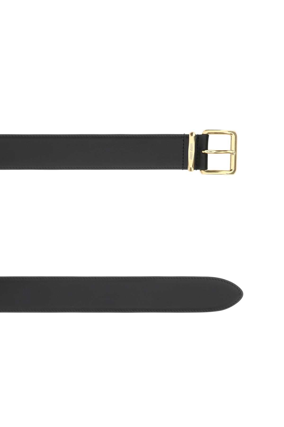 MIU MIU Chic City Belt with Gold Buckle