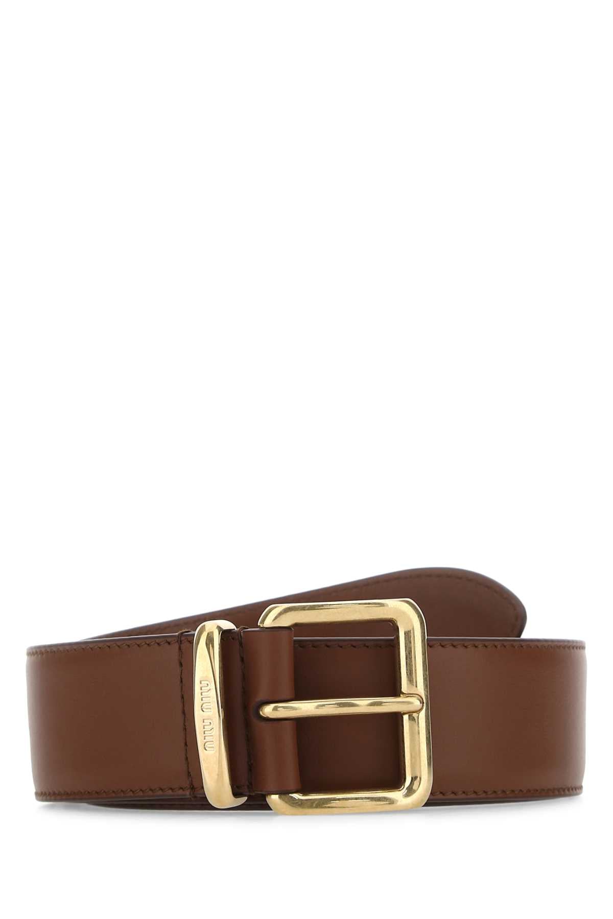 MIU MIU Leather Belt for Women