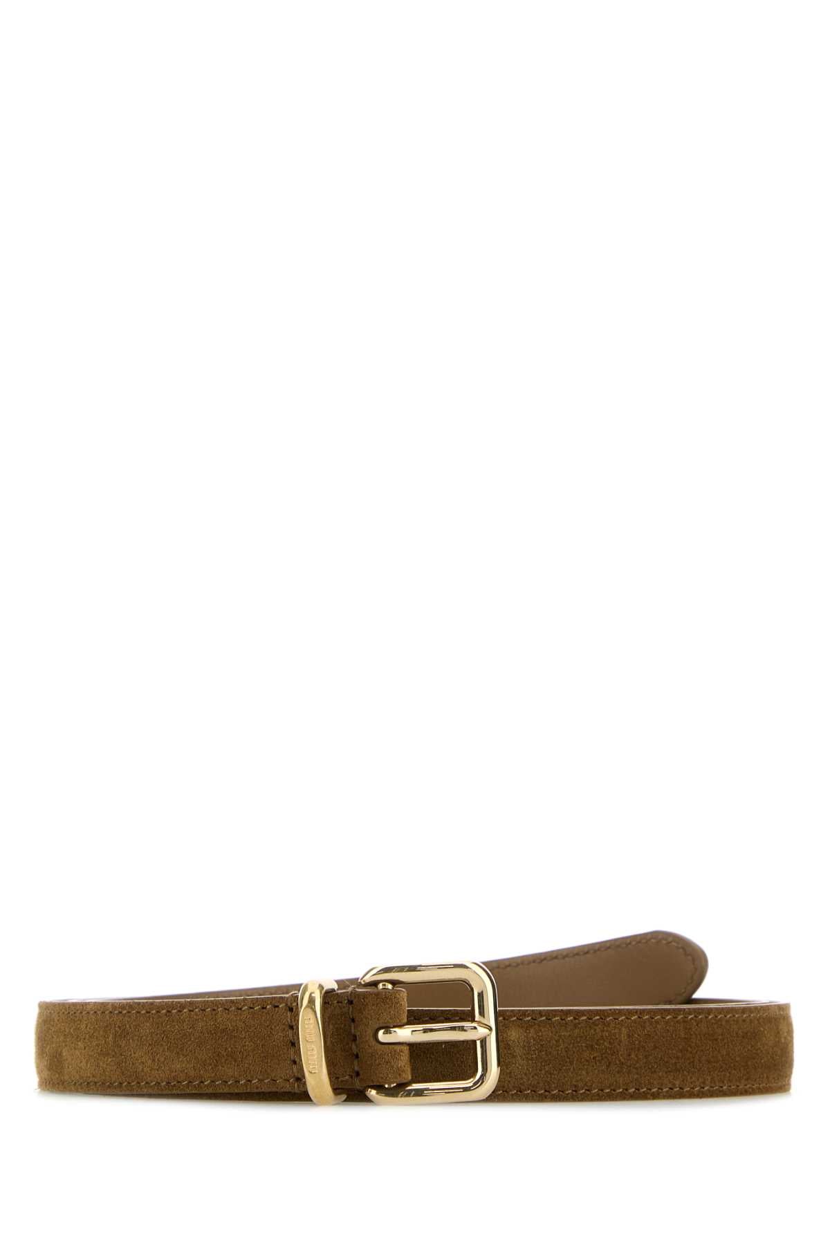 MIU MIU Elegant Leather Belt for Women