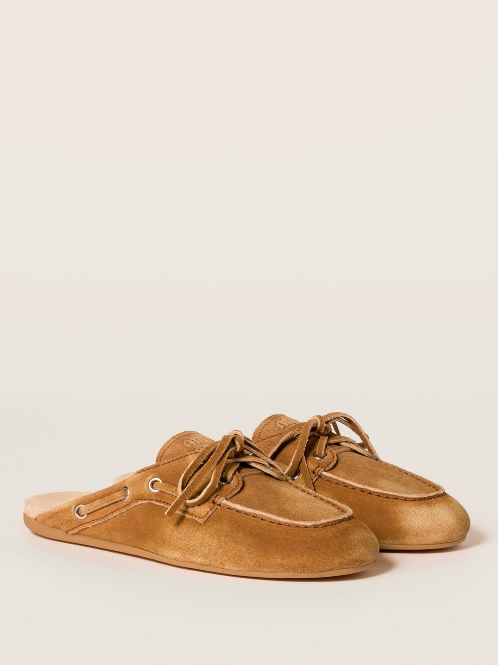 MIU MIU Faded Suede Flats for Women