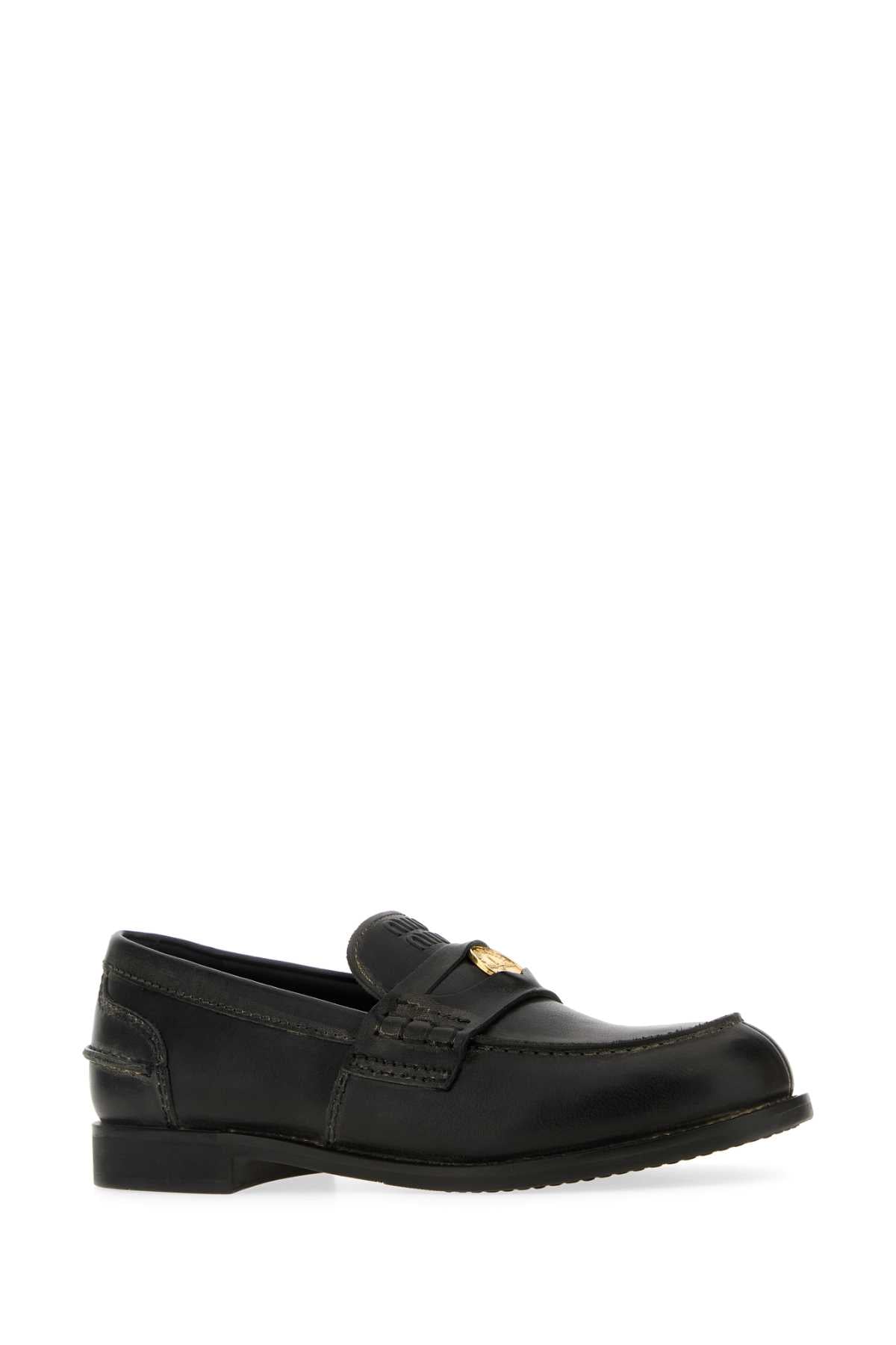 MIU MIU Classic Leather Loafers for Women