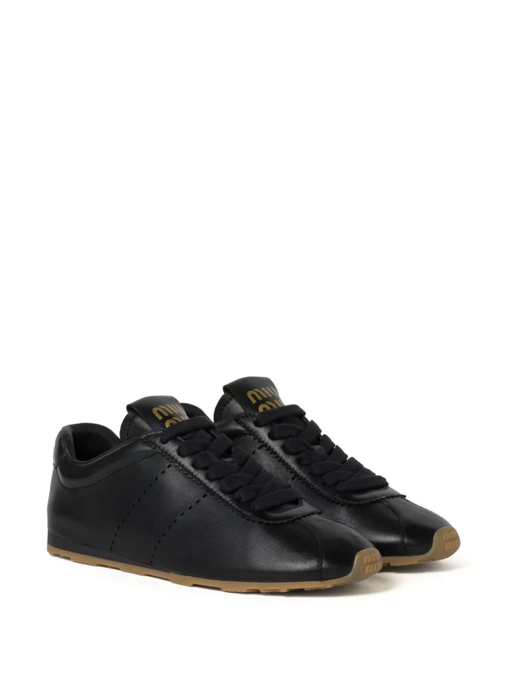 MIU MIU Plume Nappa Leather Sneakers for Women
