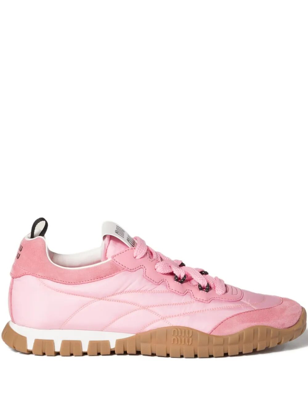 MIU MIU Technical Fabric and Suede Sneakers for Women