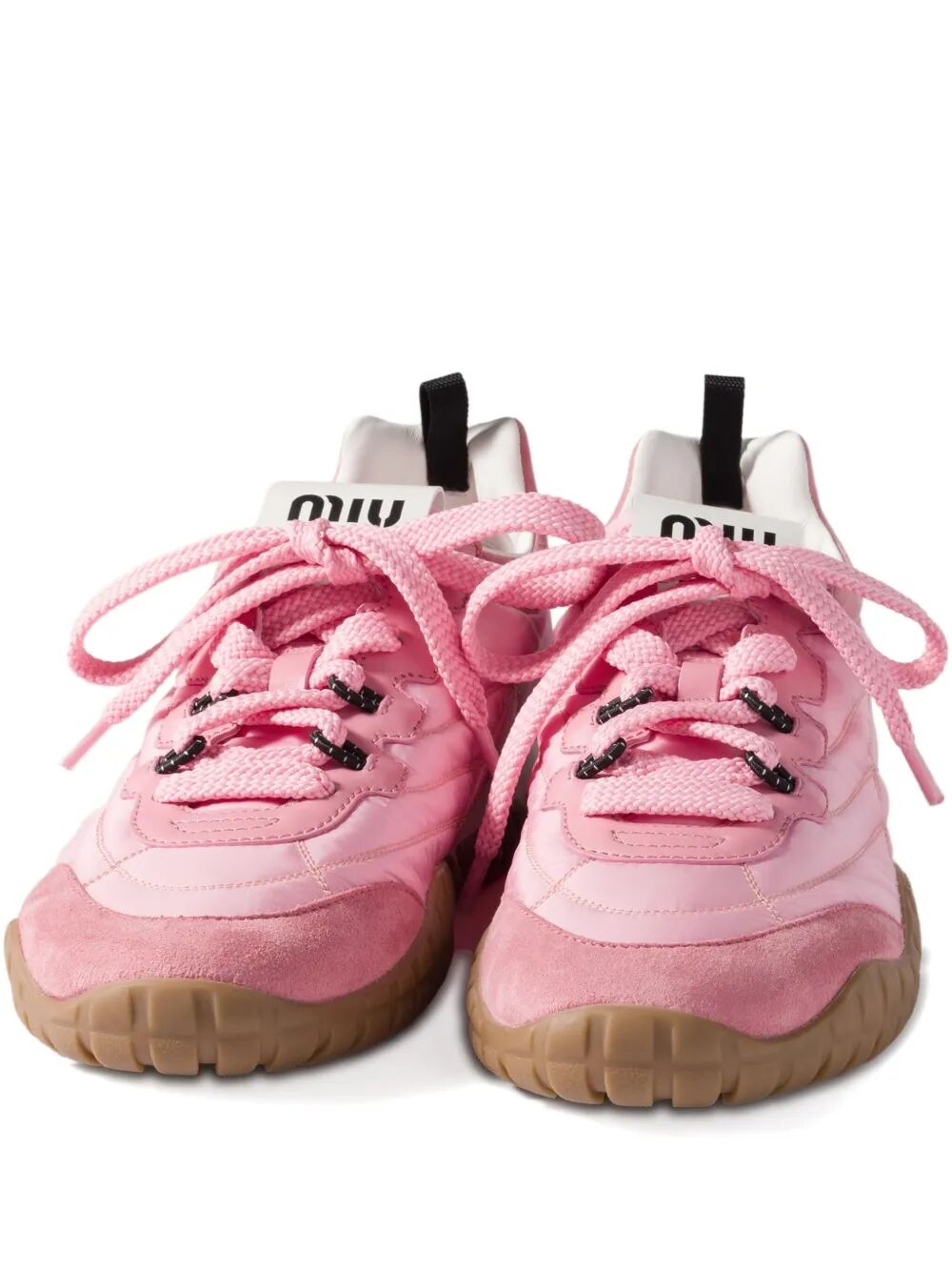MIU MIU Technical Fabric and Suede Sneakers for Women
