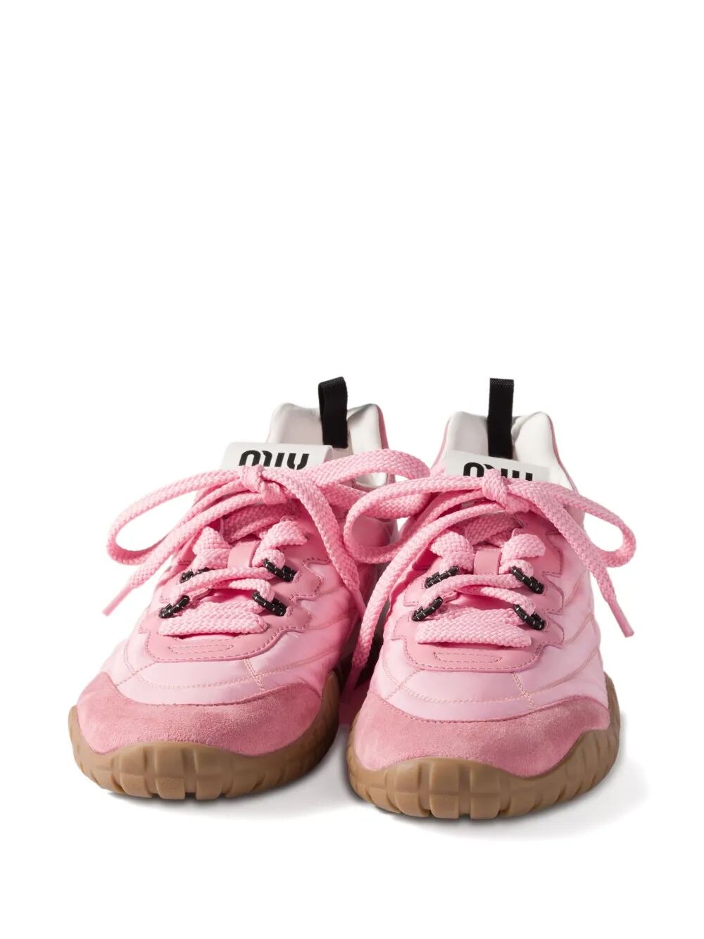 MIU MIU Technical Fabric and Suede Sneakers for Women