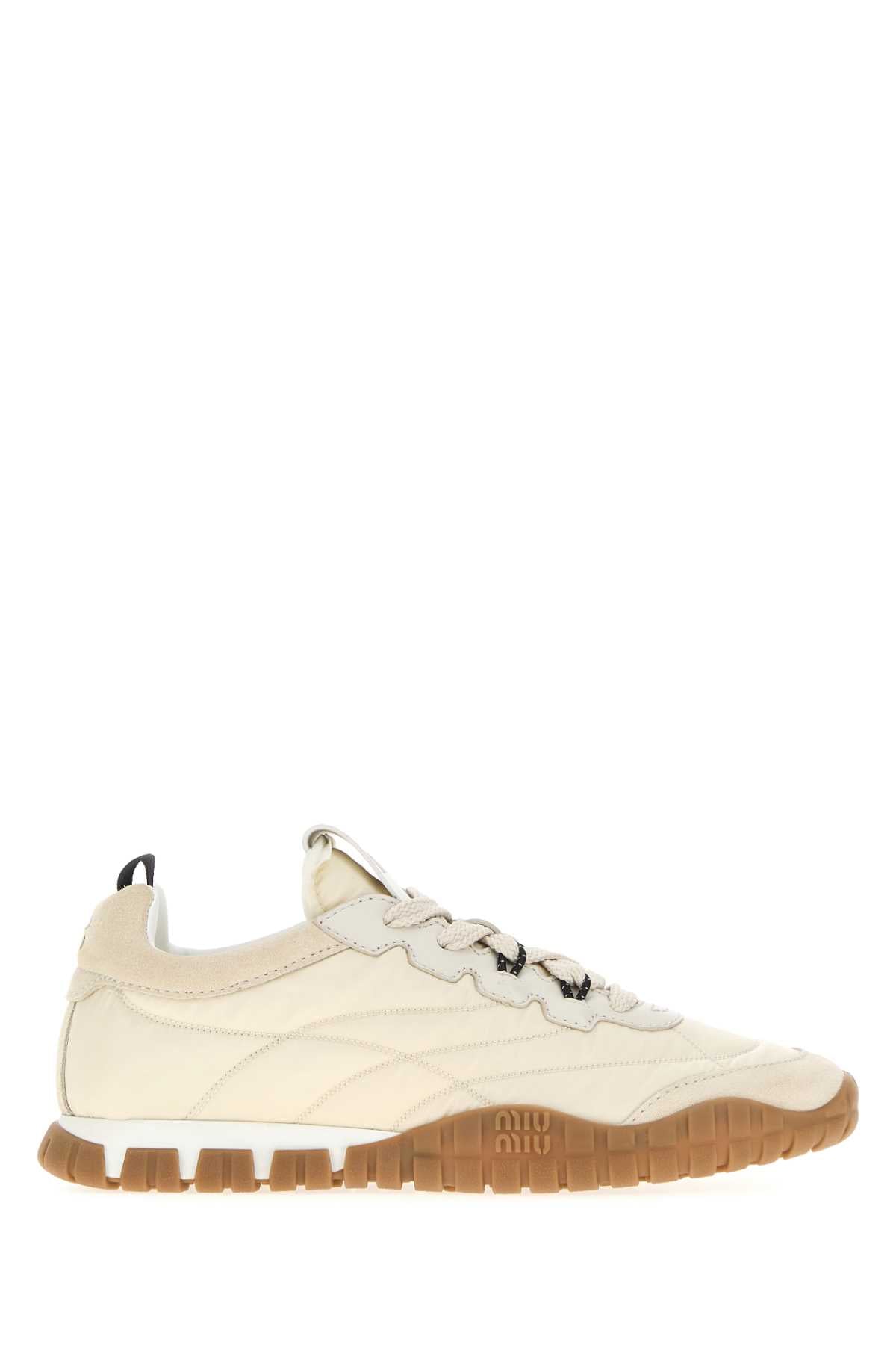 MIU MIU Re-Nylon and Suede Women's Sneakers