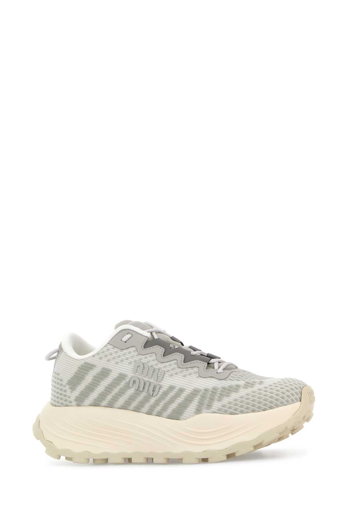 MIU MIU Two-Tone Fabric Sneakers for Women