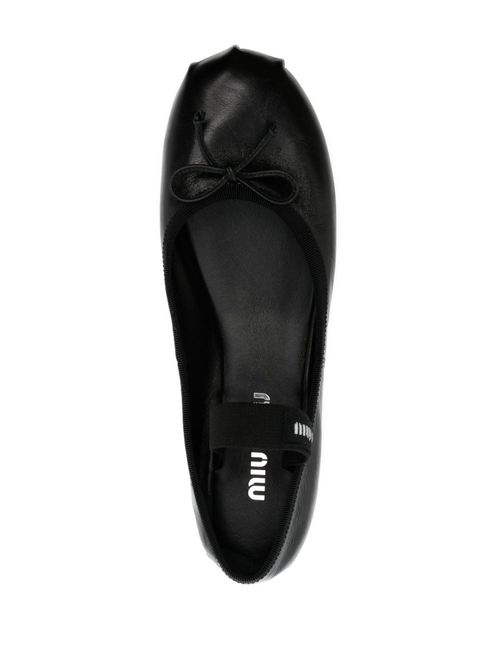 MIU MIU Designer Leather Ballerinas for Women - FW25 Collection