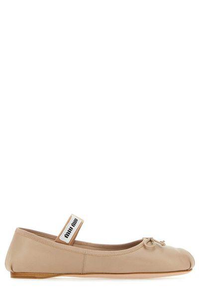 MIU MIU Elegant Leather Ballerinas for Women