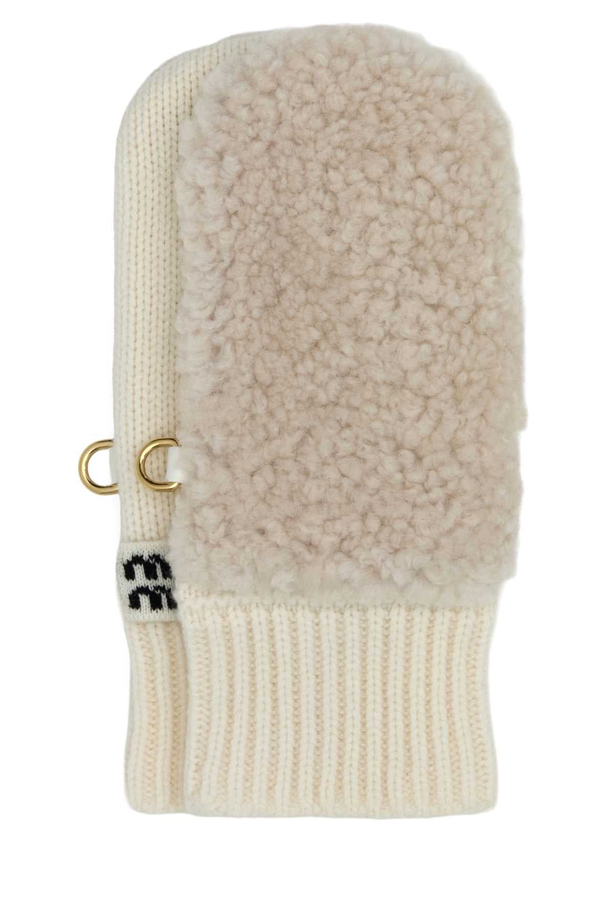 MIU MIU Wool Blend Gloves for Women